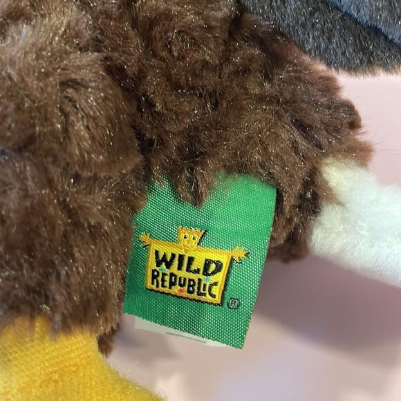 Wild Republic Bald Eagle Soft Brown White Plush Stuffed Animal 9" excellent use… - Picture 6 of 8